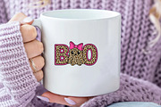 Leopard Ghost Boo Coquette Bow PNG, an Illustration by Daily.Designs (Thumbnail 3 of 5)