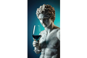 Marble statue of a classical male, an Illustration by tilialucida