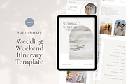 CANVA Wedding Weekend Itinerary, a Magazine Template by Jay Luxe Creative (Thumbnail 1 of 6)