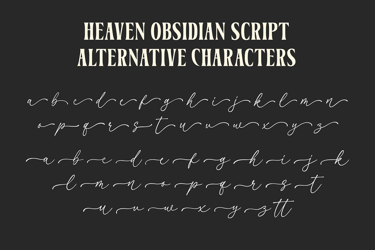 Heaven Obsidian a Perfect font Duo, a Serif Font by Blankids Studio (Photo 11 of 13)