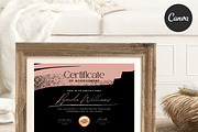 Certificate of Completion CANVA C004, a Marketing Template by Draca Design Co (Thumbnail 1 of 4)