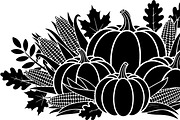 Thanksgiving Harvest Silhouette, an Illustration by Creativeshirt (Thumbnail 40 of 51)