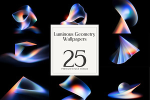 Luminous Geometry Wallpapers, a Wallpaper Graphic by HipFonts