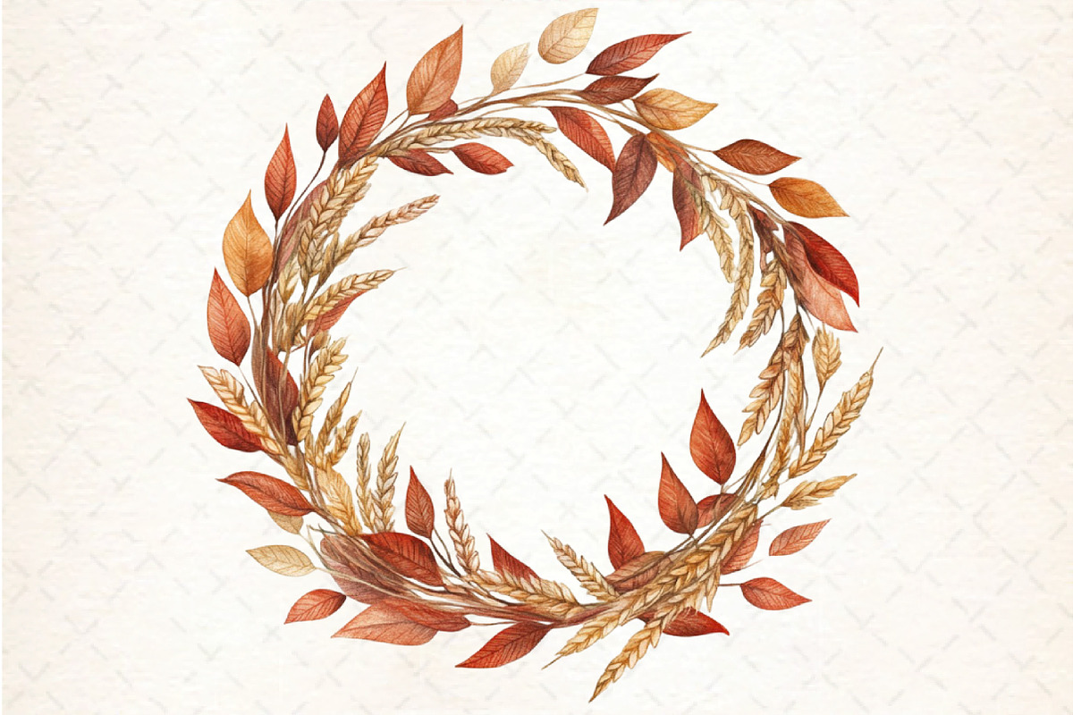 Autumn Leaves & Harvest Clipart, an Illustration by DreamCafeArt (Photo 5 of 5)