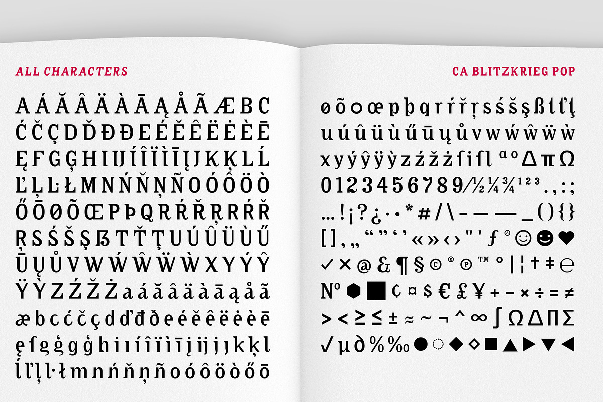 CA Blitzkrieg Pop, a Serif Font by Cape Arcona Type Foundry (Photo 8 of 8)