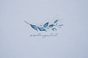 Classic Blue Watercolor Botanical, a Decorative Illustration by Papatongartist (Thumbnail 10 of 10)