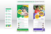 School Admission Rollup Banner, a Marketing Template by Mk_Studio (Thumbnail 1 of 3)