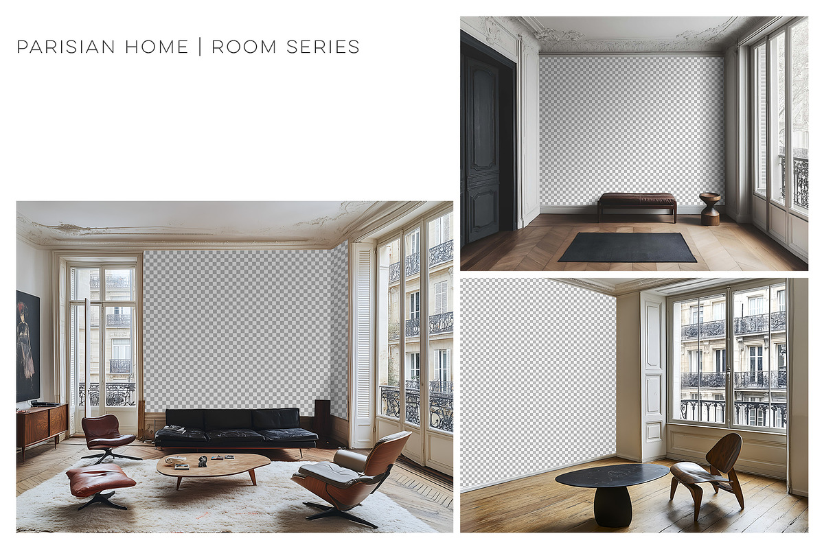 24 Parisian Wallpaper Mockup Bundle, a Household Mockup by Blixa 6 Studios (Photo 5 of 20)