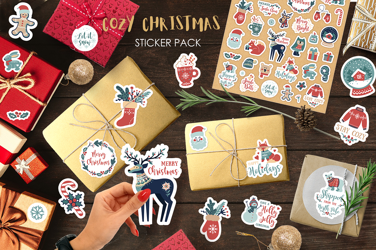 Cozy Christmas collection, an Animal Illustration by KlavaProDesign (Photo 12 of 16)