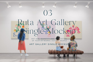 Ruta Single 03 Art Gallery Mockup