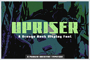 Upriser - Grunge Rock Font, a Sans Serif Font by Parker Creative (Thumbnail 1 of 6)