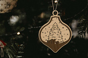 Christmas Ornaments Set, Decoration, a Templates & Theme by LaserCutano (Thumbnail 6 of 7)