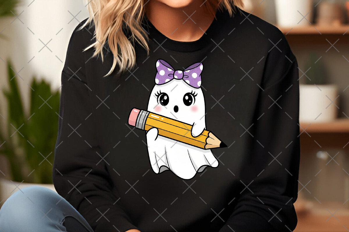Spooky Teacher Halloween Ghost PNG, an Illustration by Craft Nest (Photo 6 of 6)