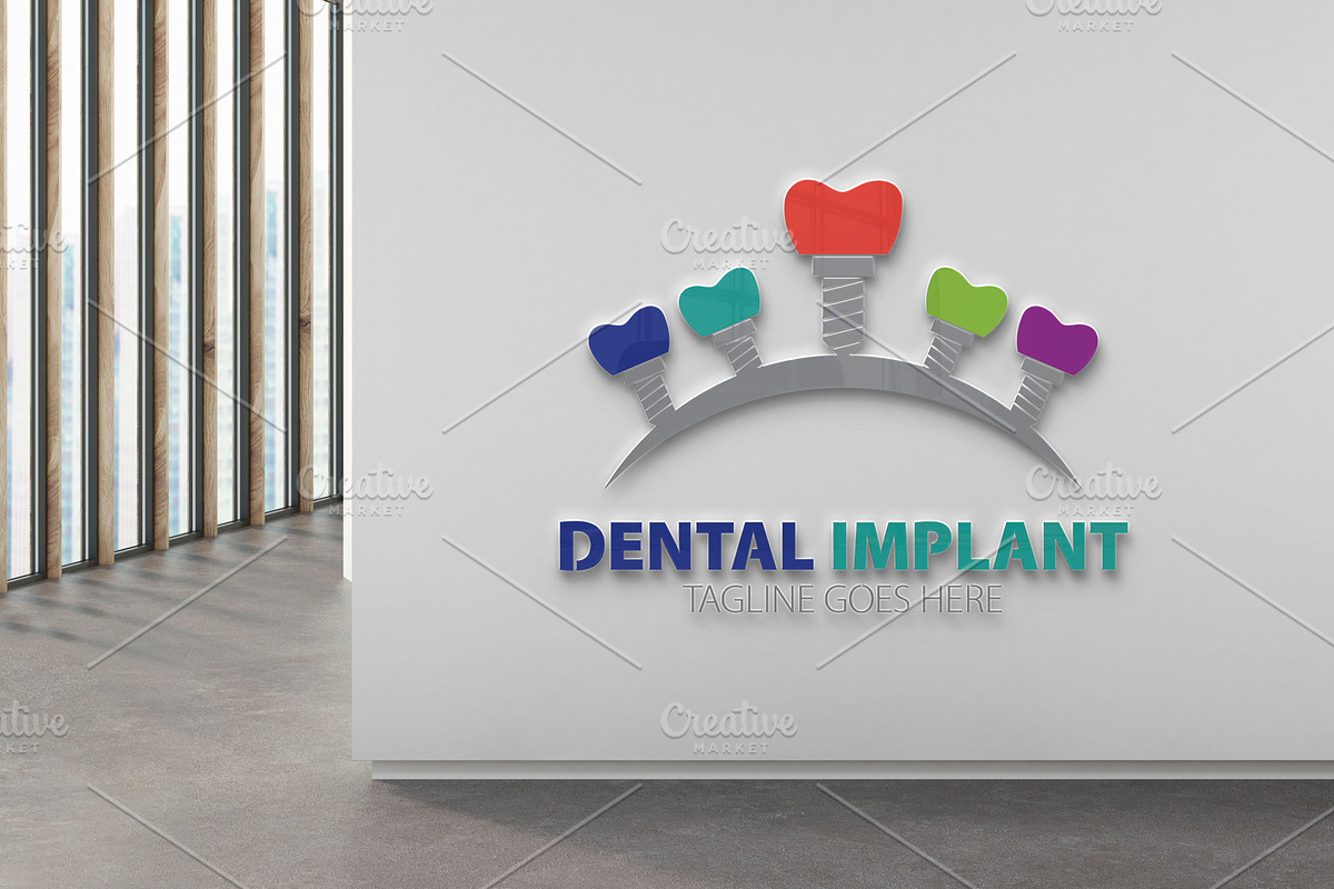 The Best/Dental Implant Logo3, a Branding & Logo Template by Josuf Media (Photo 1 of 3)