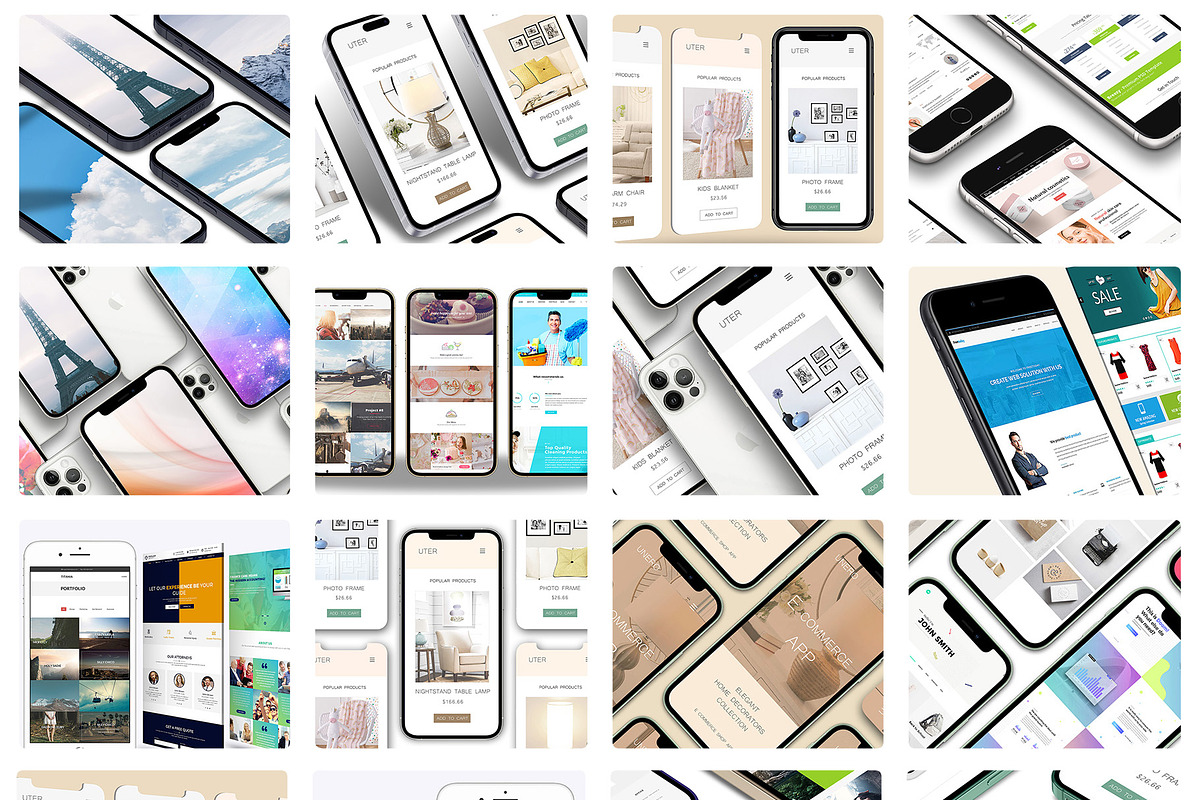 All iPhone Mockup Vol 1, an iPhone Mockup by Mock-up Store (Photo 1 of 27)
