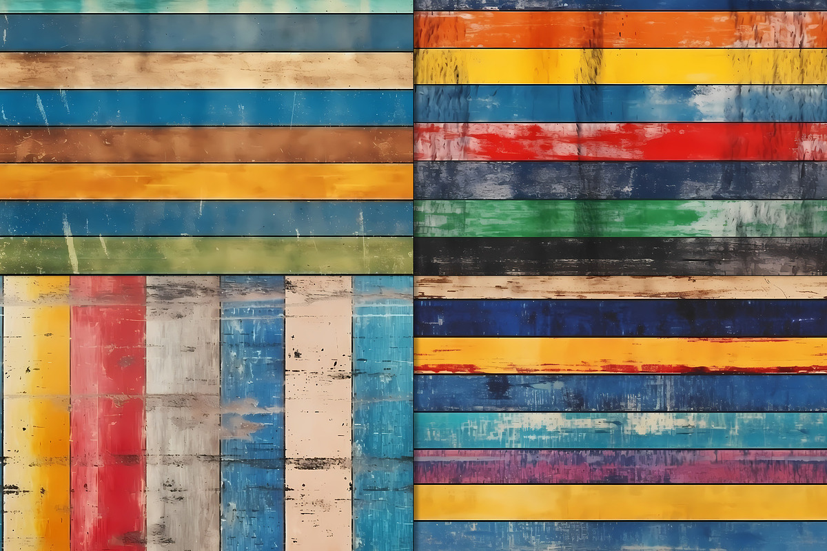 20 Seamless Grunge Stripes Patterns, a Pattern Graphic by Nordic Design (Photo 7 of 9)