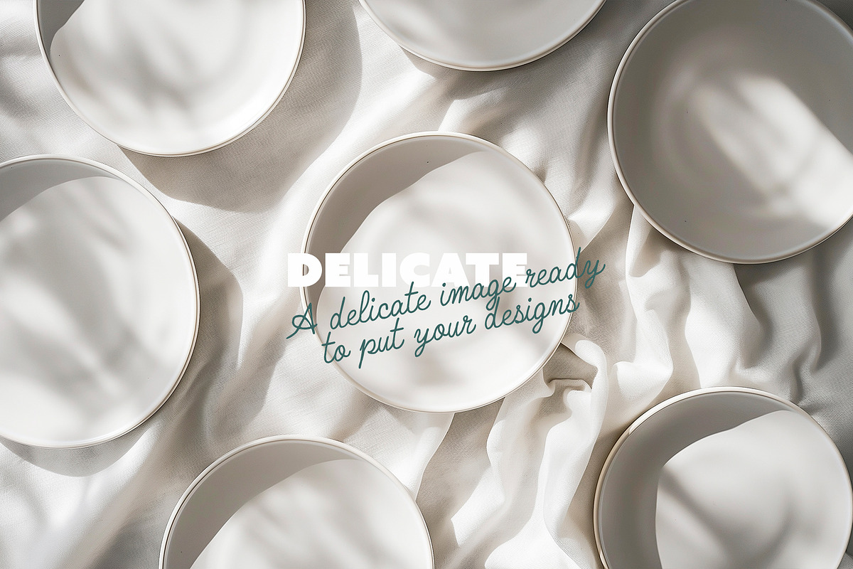 Ceramic Plate Mockup Set With Shadow, a Product Mockup by McLittle Stock (Photo 2 of 5)