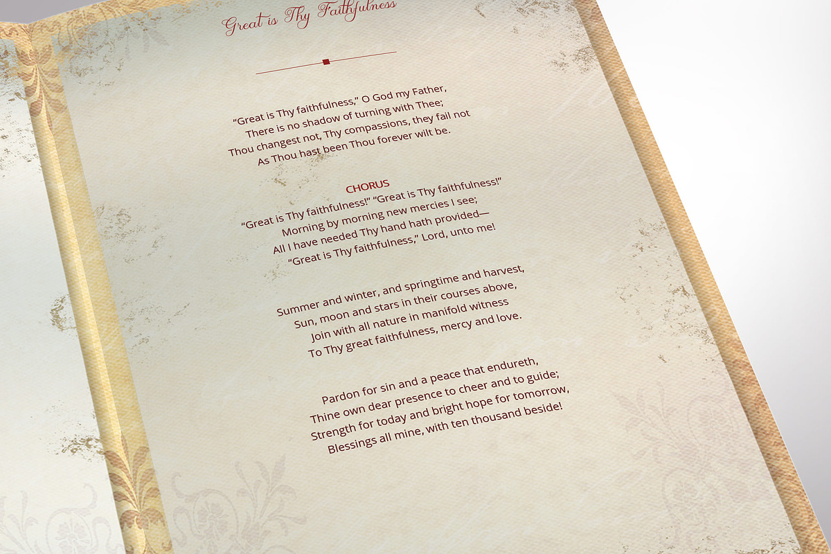 Victorian Funeral Program Word Lrg, a Brochure Template by Four C Graphic (Photo 6 of 9)