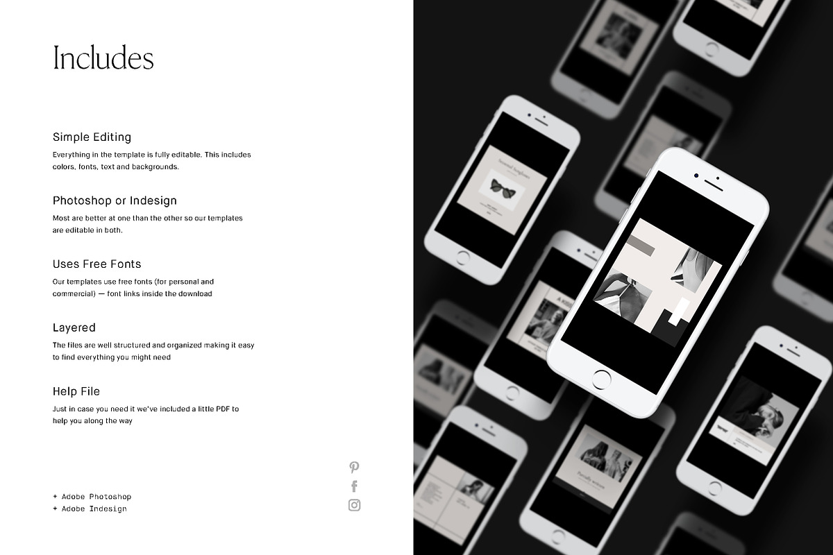 Essentialist Social Media Pack, a Social Media Template by T E M P L Y (Photo 12 of 12)
