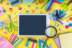 Back to school colorful background, a School & Education Photo by Rimma