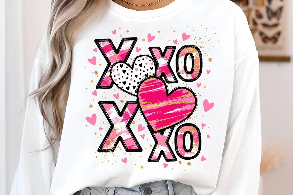 XOXO Valentine Day Heart PNG, an Illustration by SinaCreation (Photo 2 of 11)