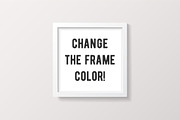 Black Square Frame Mockup, a Print Template by Minty Fresh Graphics (Thumbnail 3 of 4)