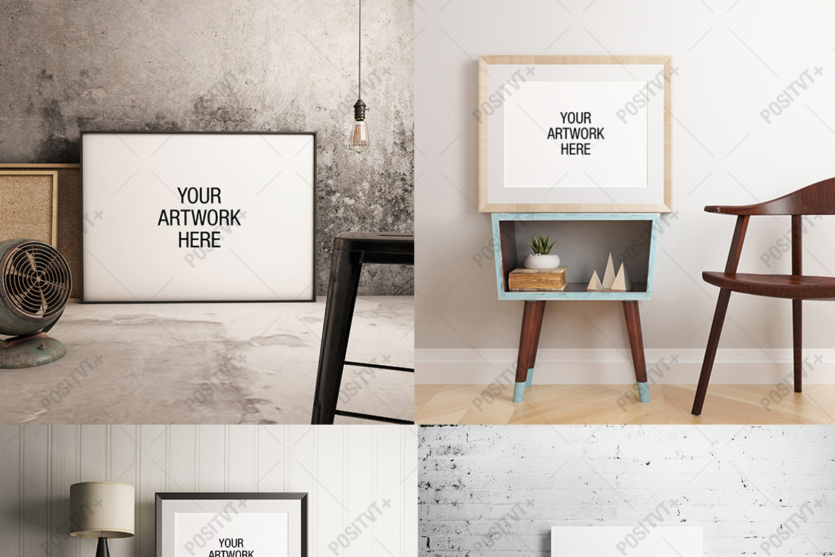Frame Mockup Bundle 004 - 50% OFF, a Print Template by positvtplus (Photo 2 of 3)