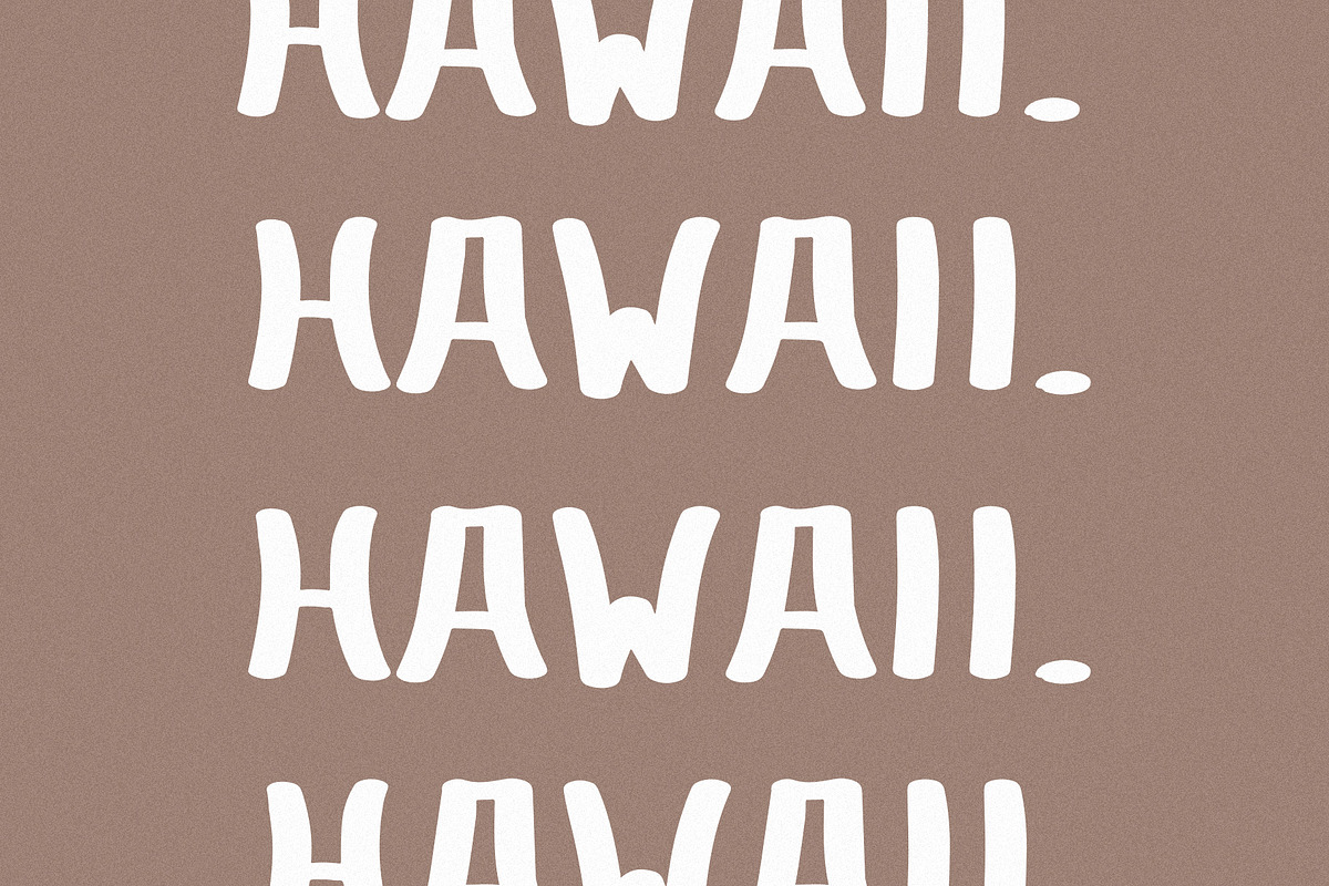 Hello Hawaii - Modern Font, a Sans Serif Font by Spark Studio Brushes (Photo 6 of 7)
