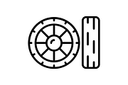 Tire Line Icon, an Icon by Pexelpy (Thumbnail 2 of 2)