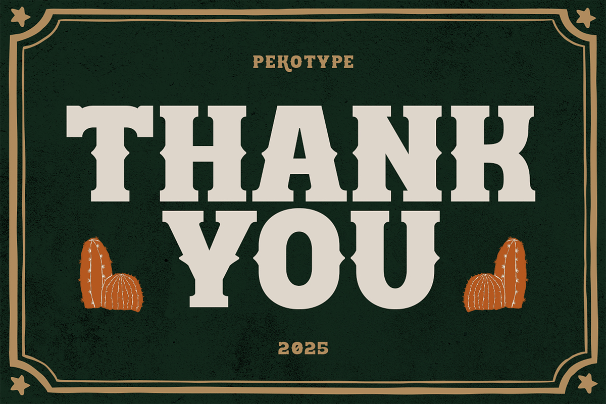 Western Hornet - Display Font, a Font by Pekotype (Photo 14 of 14)