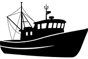 Boat & Ship Silhouette Vector Mega, an Object Illustration by Designer_Momina (Thumbnail 6 of 21)
