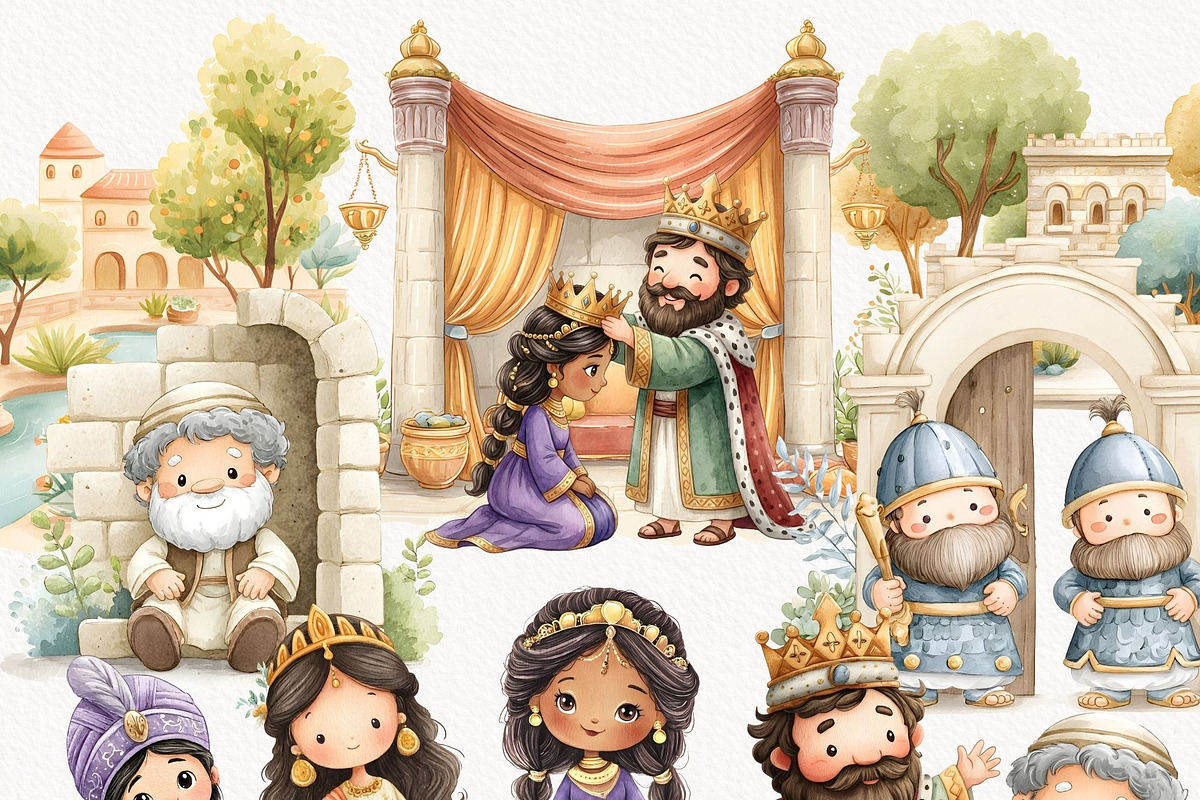 Queen Esther Clipart Sunday School, an Education Illustration by Invite to Clipart (Photo 2 of 8)