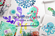 Ocean Fantasy Watercolor Bundle, an Animal Illustration by ClipartBrat Graphics (Thumbnail 6 of 6)