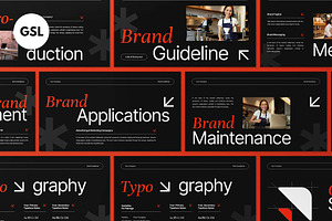 Black Brand Guidelines Google Slide