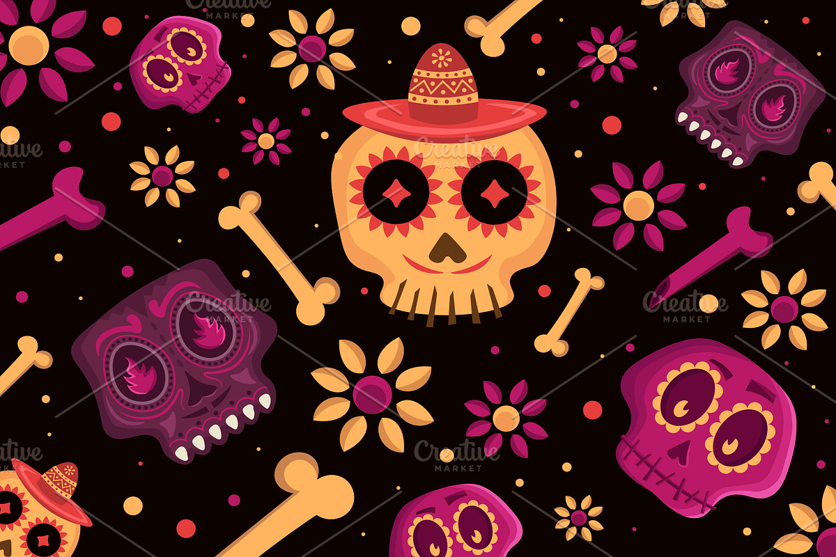 Skulls Vector Illustration, a Healthcare Illustration by Noires (Photo 3 of 7)