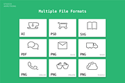 Continuous Line Icons, an Outline Icon by Studio Armstrong (Thumbnail 4 of 5)