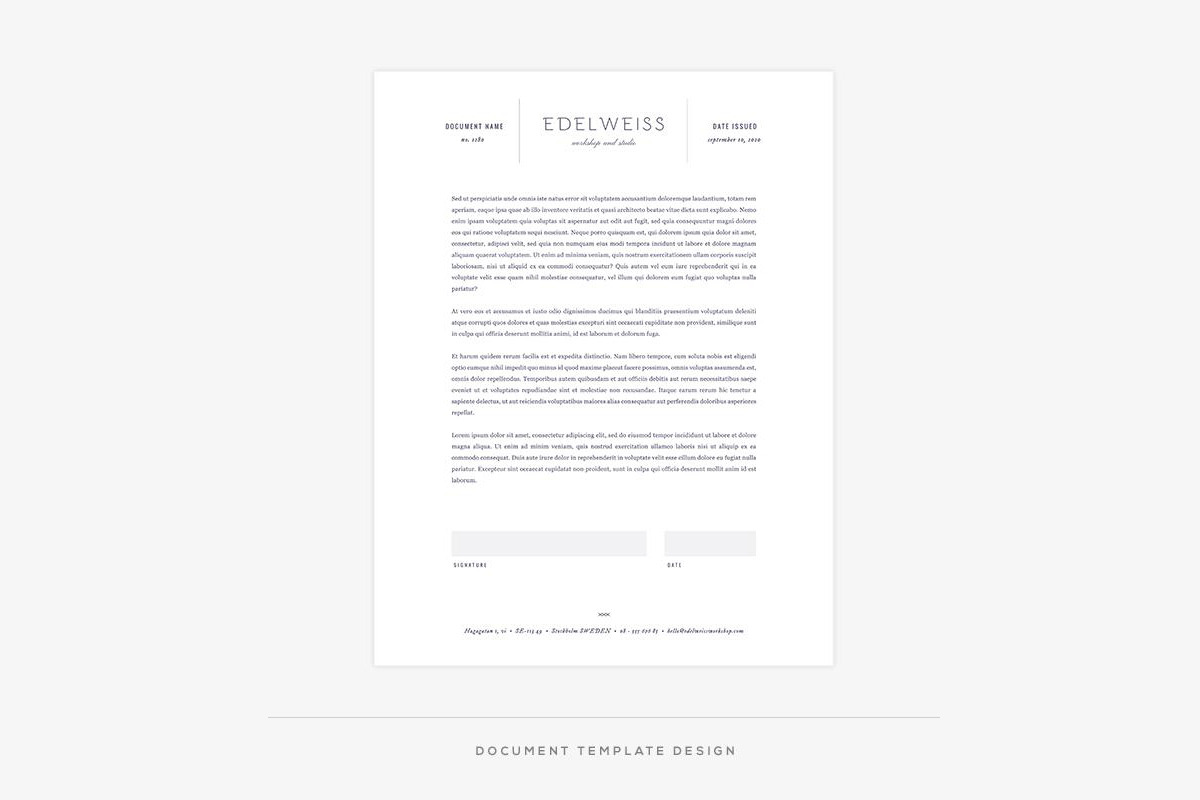Edelweiss II Welcome Packet, a Stationery Template by Red Met Yellow Creative (Photo 4 of 11)