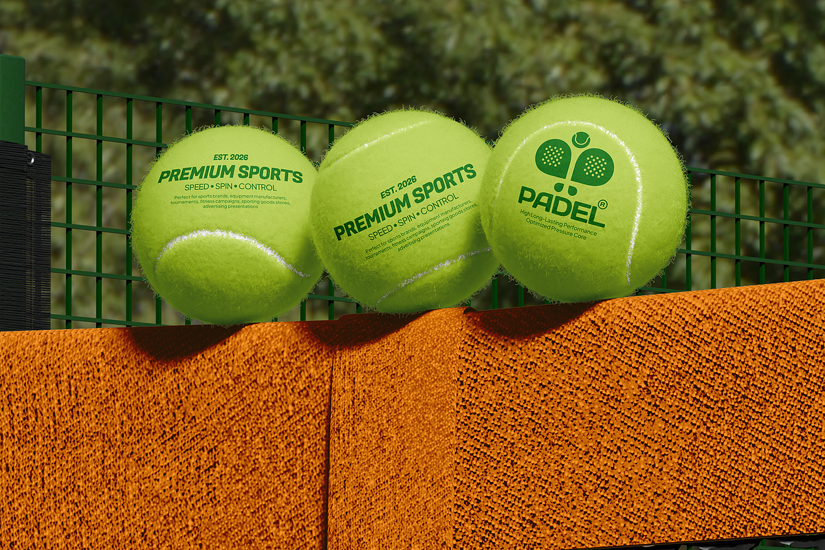 Padel Ball Mockup, an Advertising Mockup by Bartama Graphic (Photo 3 of 5)