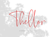 Thellor Font, a Script Font by Awanstudio (Thumbnail 1 of 7)