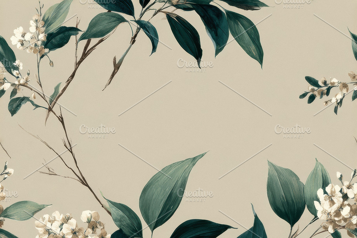 Antique Floral Seamless Pattern, a Pattern Graphic by Virgo Studio