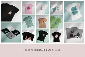 BRANDING T-SHIRT MOCKUP SET