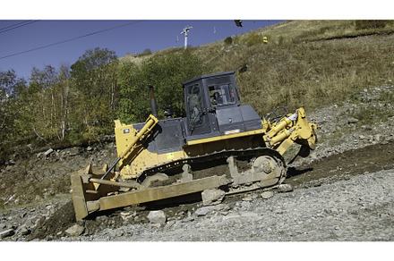 Excavators working in mountains, an Industrial Photo by Media Whale Stock