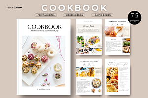 Cookbook Canva Editable Template