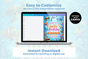 Under the Sea Birthday Invitation, an Invitation Template by M9 Design (Thumbnail 3 of 4)