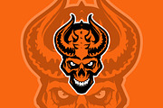 Set of demons skull with horns., an Illustration by Mister Chek (Thumbnail 1 of 2)