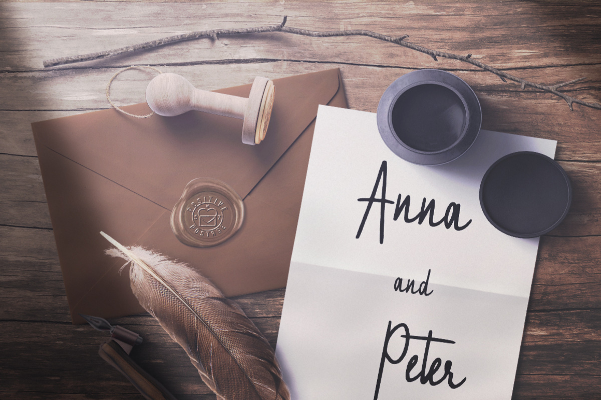 Invitation handwritten font, a Script Font by Gennadi Digital Studio (Photo 3 of 4)