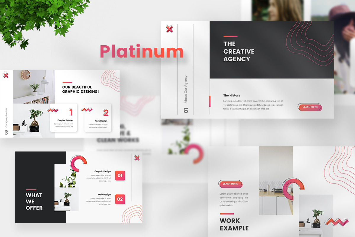 Platinum Creative Powerpoint, a Presentation Template by desvibes (Photo 1 of 5)