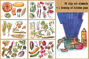 65 hand drawn vegetables, a Food Illustration by ariadna de raadt (Thumbnail 3 of 3)