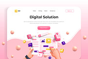 Modern 3d render illustration, a Templates & Theme by Creative Graphics (Thumbnail 9 of 13)