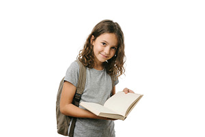 Girl Reading a School Book, a School & Education Photo by CREATIVEDEF
